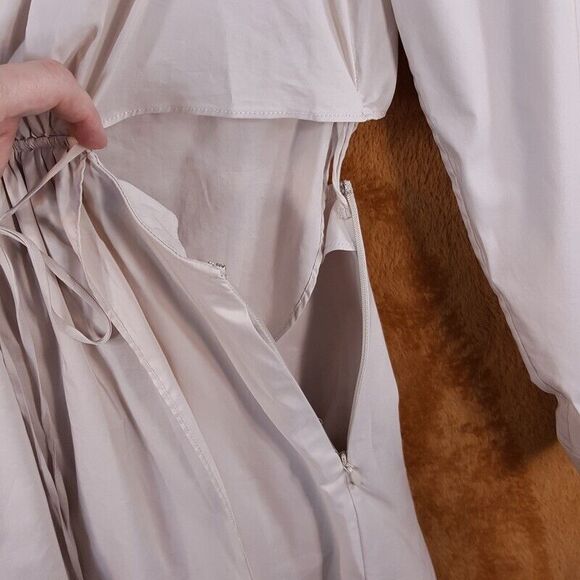 JONATHAN SIMKHAI Womens Shirt Dress Size 0 Tan Mini Cut Out Lightweight SHAELYN - Picture 8 of 12